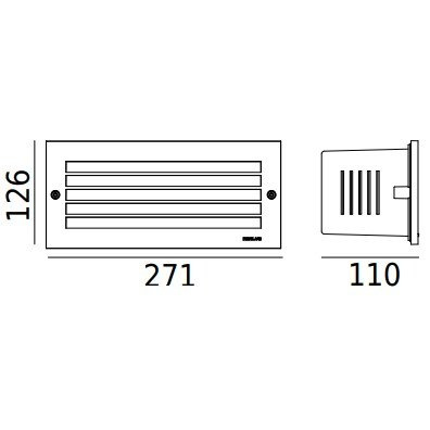 Oprawa wpuszczana Norlys Grimstad art 1545 grafitowy