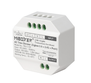 Ściemniacz TRIAC dopuszkowy 2.4GHz/Push/Zigbee, 110-230V, 150W/300W (TRI-C1ZR)