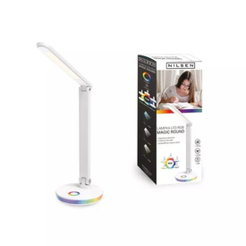 Lampka biurkowa i nocna LED MAGIC ROUND Biała