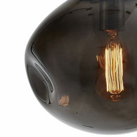 Lampa wisząca trzypunktowa AVIA BLACK 3 przydymiona KASPA