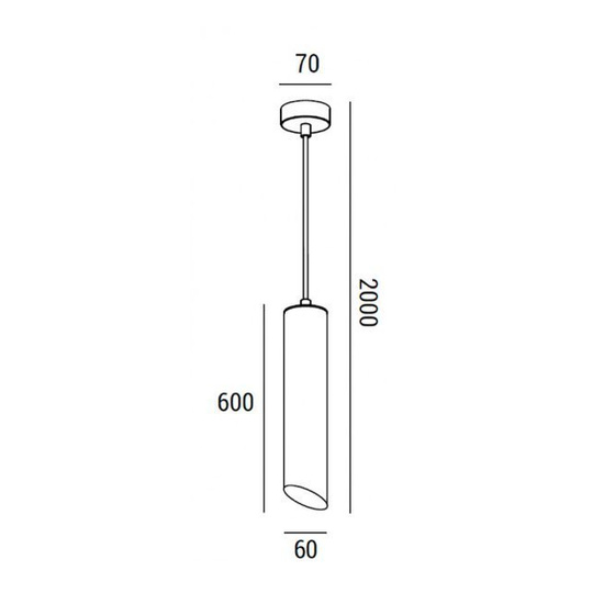 Oprawa wisząca Cut 600 Zaho Lighting