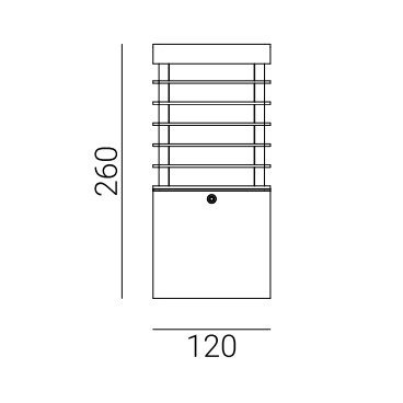 Słupek ogrodowy Halmstad Norlys art. 210 czarny