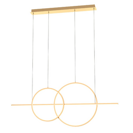 Lampa wisząca CHOLET złota ZUMA LINE MD7358-2A-3GT