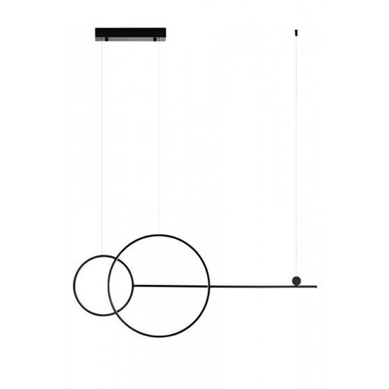 Czarna lampa wisząca RAGE Moosee