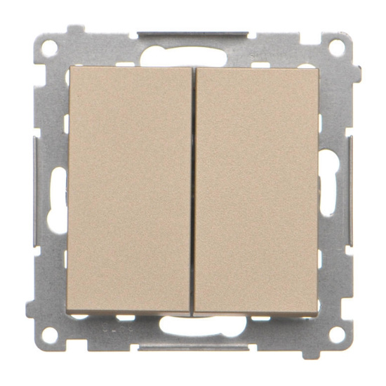 Łącznik jednobiegunowy + przycisk LED Simon 55