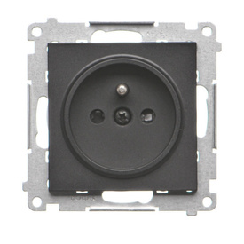 Gniazdo wtyczkowe pojedyncze z uziemieniem Simon 55 TGZ1CZ.01/149