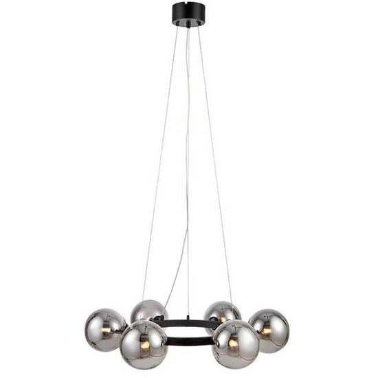 Lampa wisząca CIRCLE 6L czarna Markslojd 