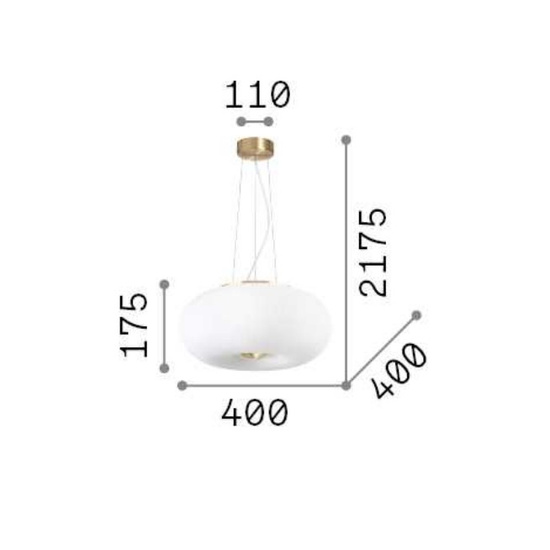 Lampa wisząca Arizona sp3 214474 Ideal Lux