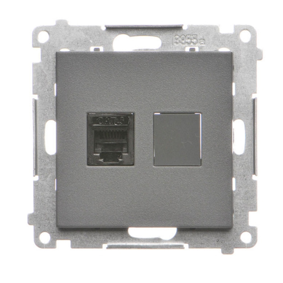 Gniazdo telefoniczne pojedyncze RJ12 Simon 55