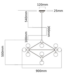 Lampa wisząca Bao Nero Fume OPEN DESIGN HIGHLIGHTS