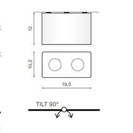 Lampa Azzardo Nino 2 biało chrom WH/CH