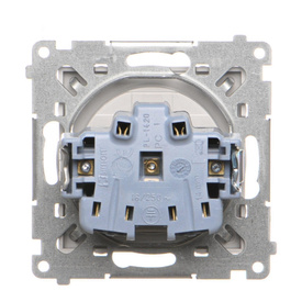 Gniazdo pojedyncze bez uziemienia Simon 55