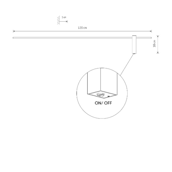 Kinkiet MOTIVE LED L 3000K Nowodvorski 10313