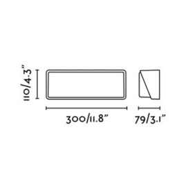 Kinkiet zewnętrzny HALF czarny 71537