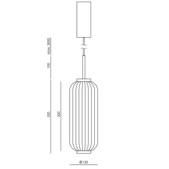 Lampa wisząca Elma starzone złoto C1312/S Aromas