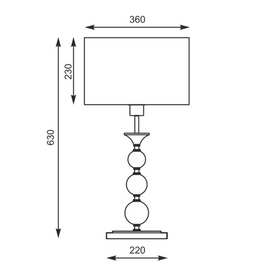 Lampa stołowa Rea RLT93163-1W Zuma Line