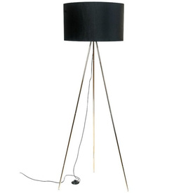 Lampa podłogowa tripod INGA czarna Zuma Line  H06-GD-BK