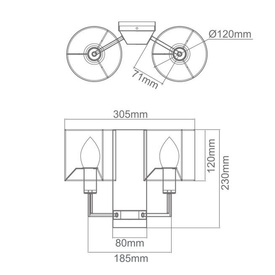 Kinkiet Casa Gold Parette OPEN DESIGN HIGHLIGHTS