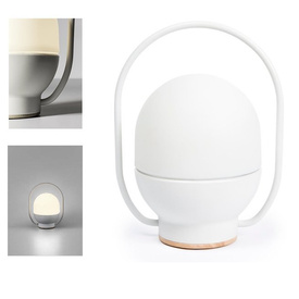 Biała lampka przenośna lampka TAKE AWAY LED 01015 Faro