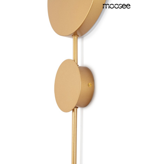 MOOSEE lampa ścienna SHADOW 2 złota