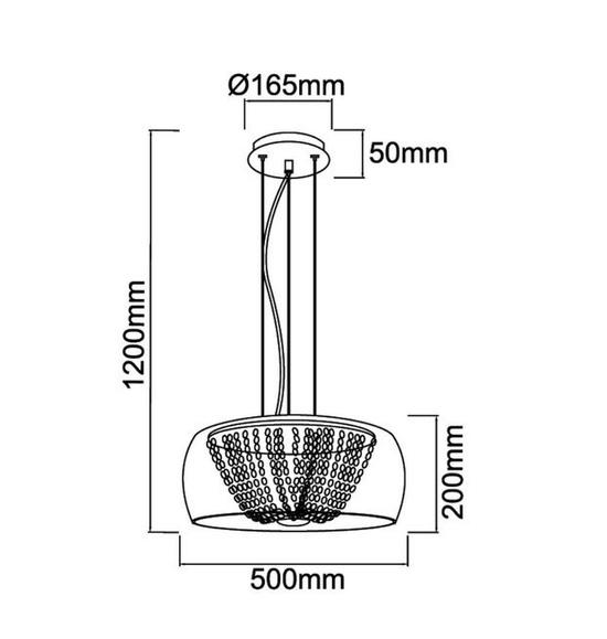 Lampa wisząca Lexus z kryształami 500 S Claro OPEN DESIGN HIGHLIGHTS
