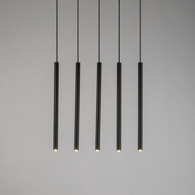 Sopel 5 prosty czarny 