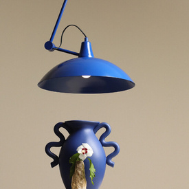 KOBALTOWA LAMPA NA WYSIĘGNIKU MELOS 808PL-G25 ALDEX