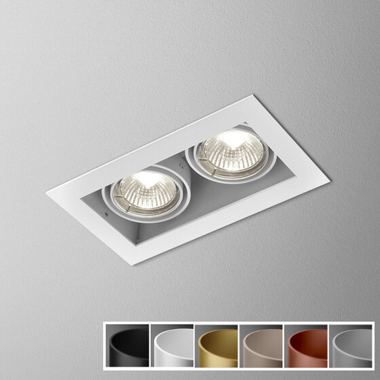 Oprawa wpuszczana SQUARES 50x2 230V z ramką AQFORM