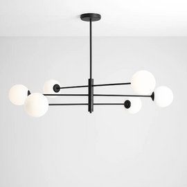 Lampa wisząca HOMME 6 BLACK czarna