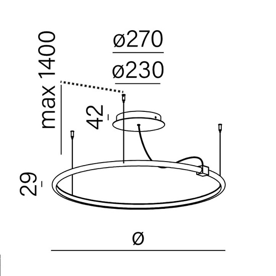 Lampa wisząca BUCLO in LED AQFORM