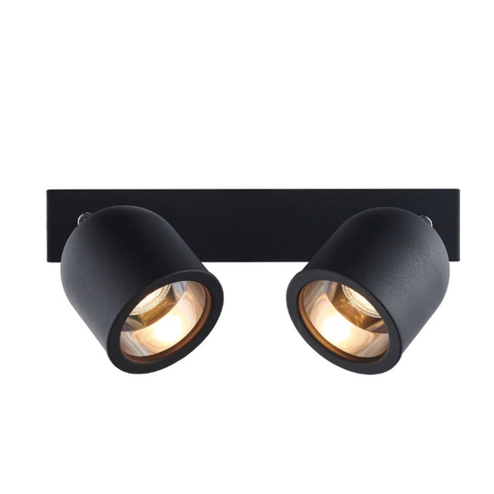 Reflektor sufitowy dwupunktowy SPARK 2 KASPA Czarny