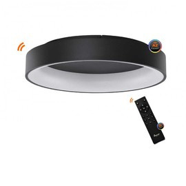 Lampa sufitowa Solvent R Black 110 cm Azzardo Smart WiFi