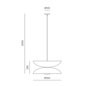Lampa wisząca YOYO C1222/DIF/OROM Aromas 