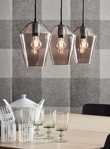 Lampa wisząca RETRO Pendant 3L Black/Smoke