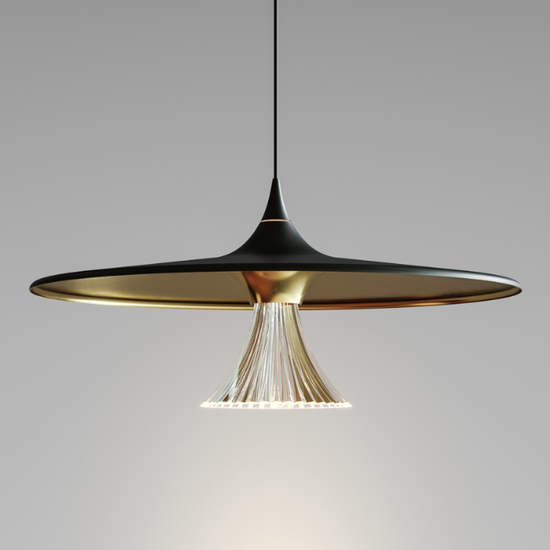 Lampa wisząca Ipno Czarno/złota Artemide 1846030A