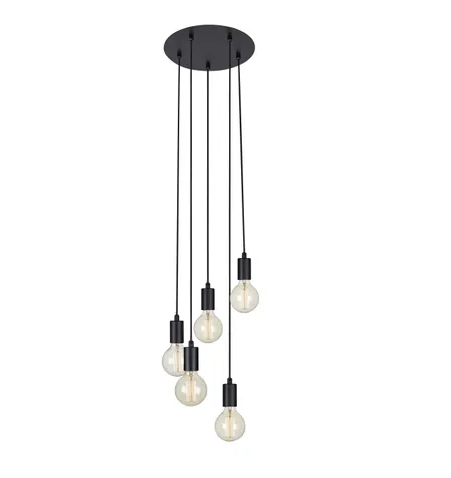 Lampa wisząca SKY Pendant 5L Round Black