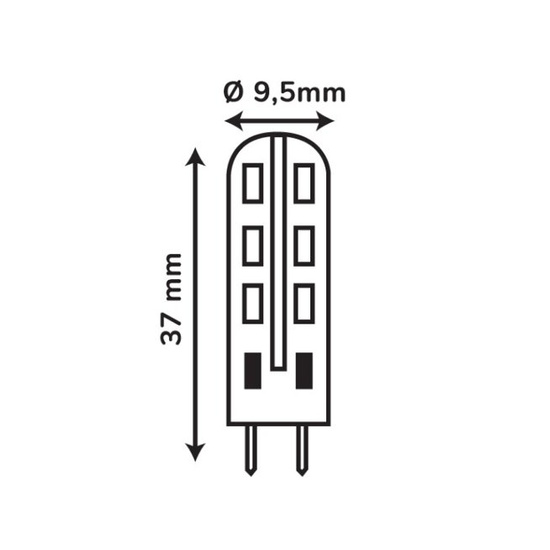 Żarówka LED 24 SMD3014 G4 12V DC 2W silikon biała ciepła 2700K