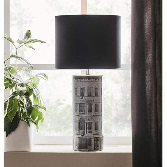 Lampa stołowa Ichi czarno szara Markslojd