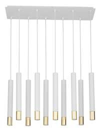 SOPEL GRAND 10 biały/złoty lampa wisząca 33392