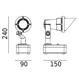 Lampa zewnętrzna LED Sande Norlys art 1594 grafit