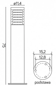 Słupek ogrodowy JOY 91065L-750 SU-MA