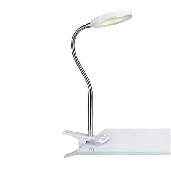 Lampka biurkowa Flex 1L LED biała z klipsem Markslojd