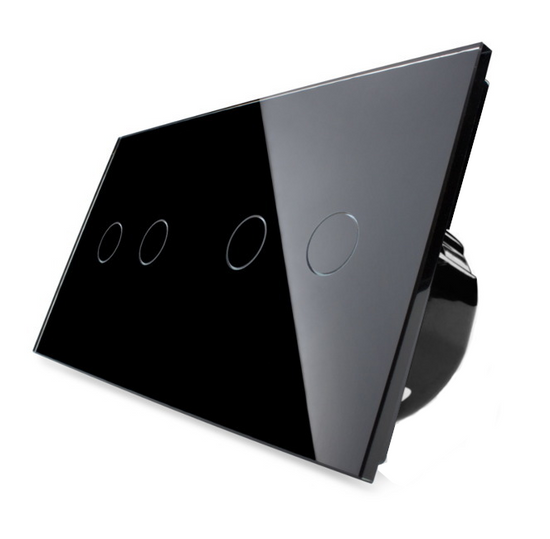 WL-7022-62 ZESTAW LIVOLO czteroprzyciskowy podwójny włącznik dotykowy