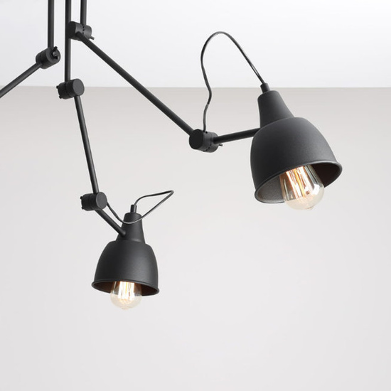 Lampa sufitowa Aida 842PL_E czarna ALDEX