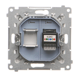 Gniazdo telefoniczne pojedyncze RJ12 Simon 55