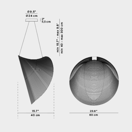 LAMPA WISZĄCA ILLAN 100CM LUCEPLAN D82S3