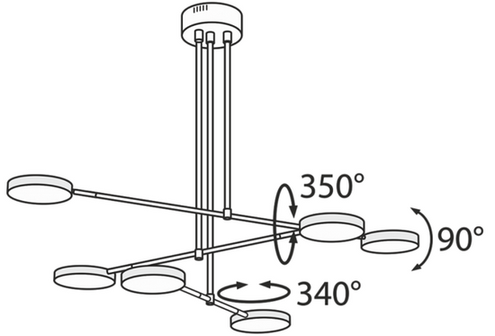 Lampa wisząca Fad MOD070PL-L38B3K Maytoni