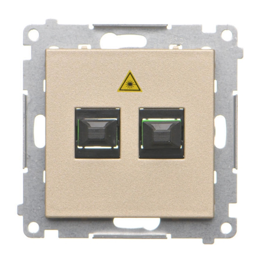 Gniazdo światłowodowe podwójne Simon 55