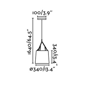 Lampa wisząca Tree czarna Faro 29864
