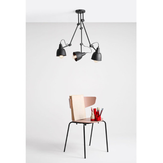 Lampa sufitowa Aida 842PL_E czarna ALDEX